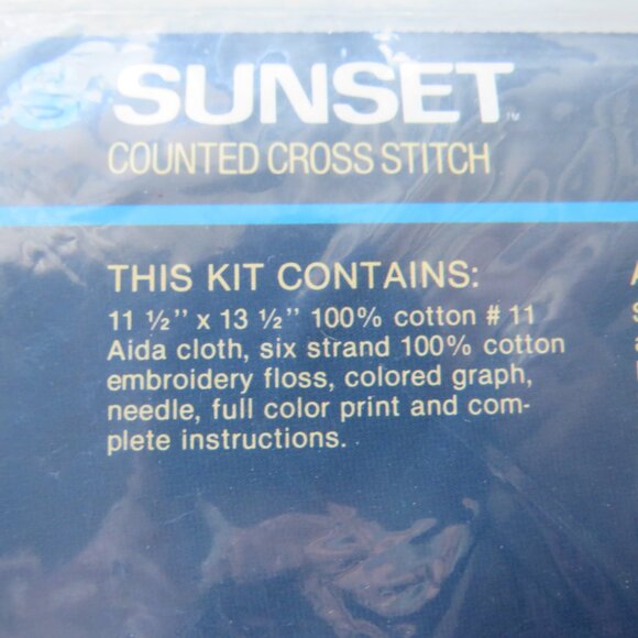 Love is Us Sunset Counted Cross Stitch Vintage Kit #2983, 1984 - Picture 7 of 10